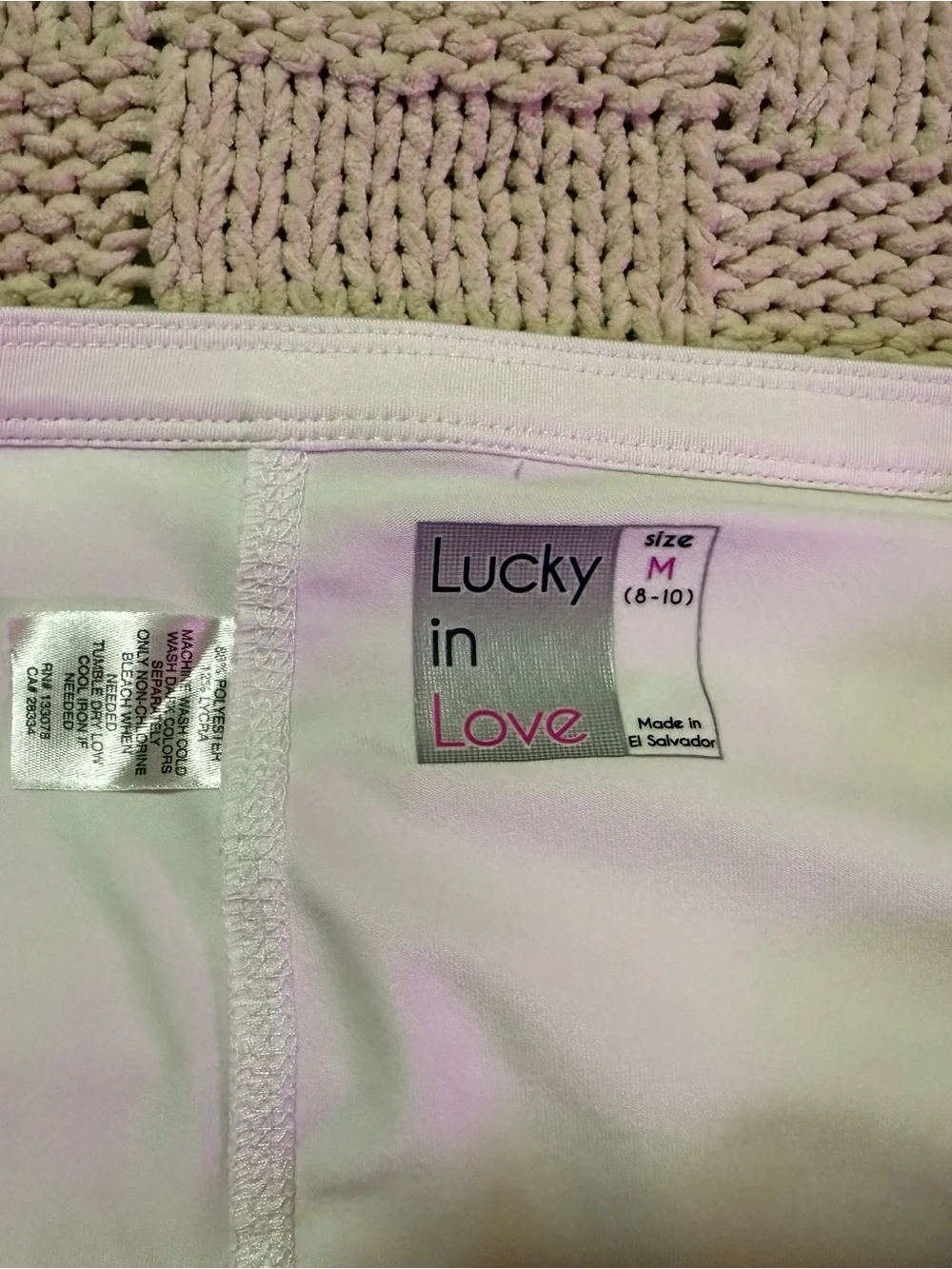 Lucky in Love White Skort with Black Cocktail Print